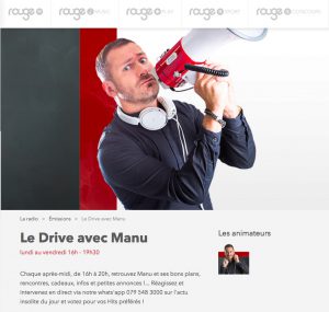 Mirko Rochat dans les Bons Plans de Manu sur ROUGE FM