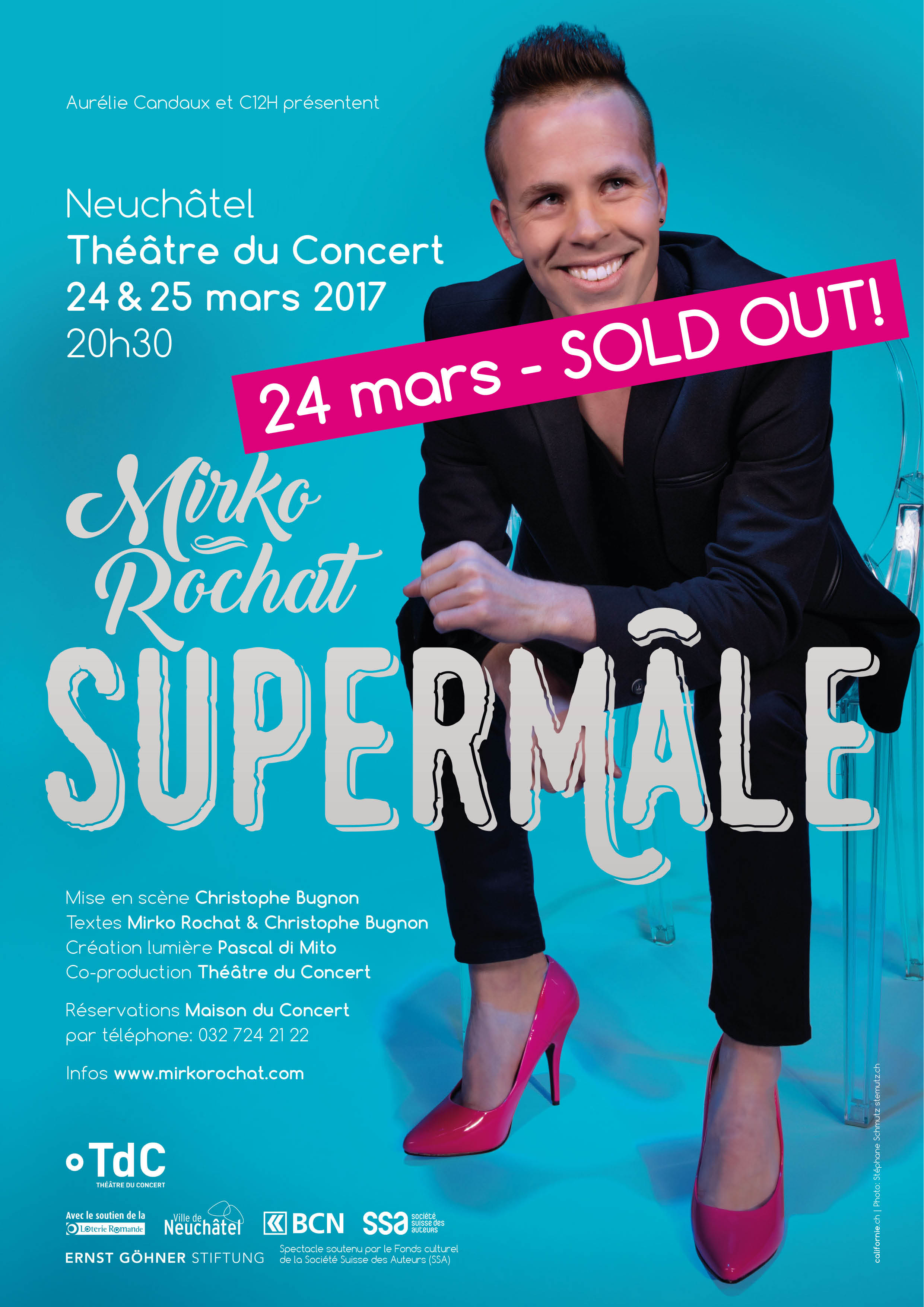 24 mars - Théâtre du Concert, Sold out! Supermâle