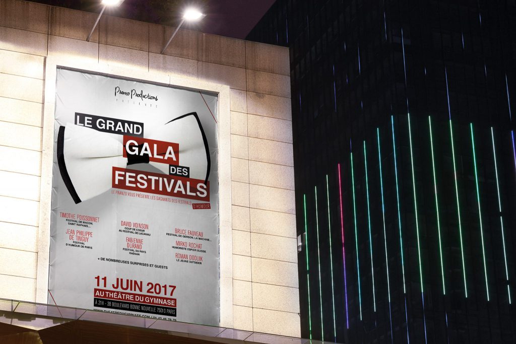Affiche - Mirko Rochat - Coup de coeur helvétique au Gala des Festivals - Pranzo Production - Théâtre du Gymnase Mary-Bell - Paris 11 juin 2017